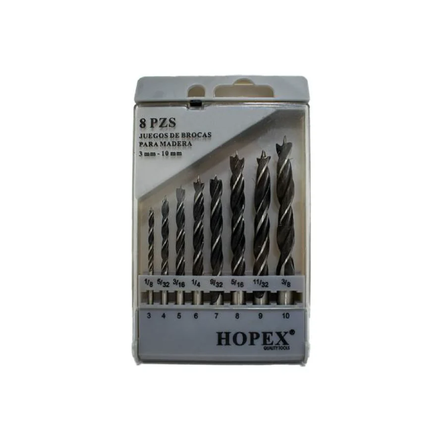 Broca Juego Madera X 8 PC