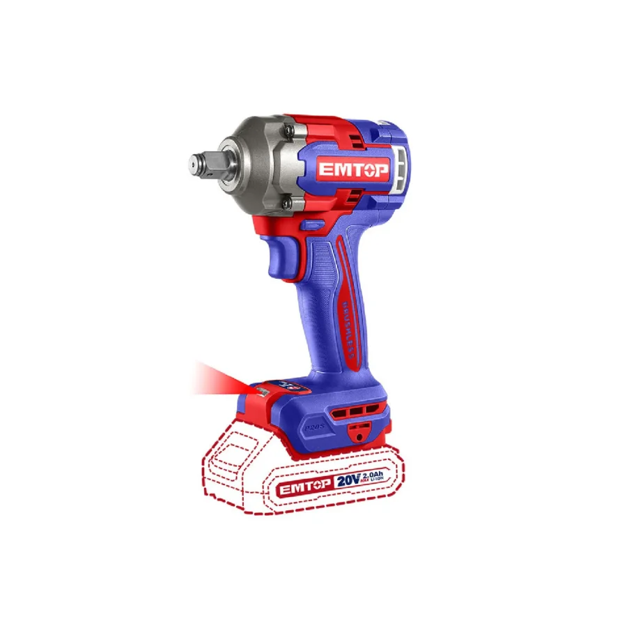 Emtop Llave Impacto1/2 Inala 20VECIWL20401