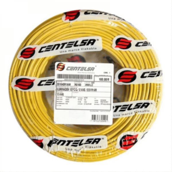 CABLE CENTELSA N 12-7 HILOS AMARILLO