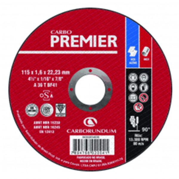 DISCO FINO PREMIER 4-1/2 1,6MM X 22.22