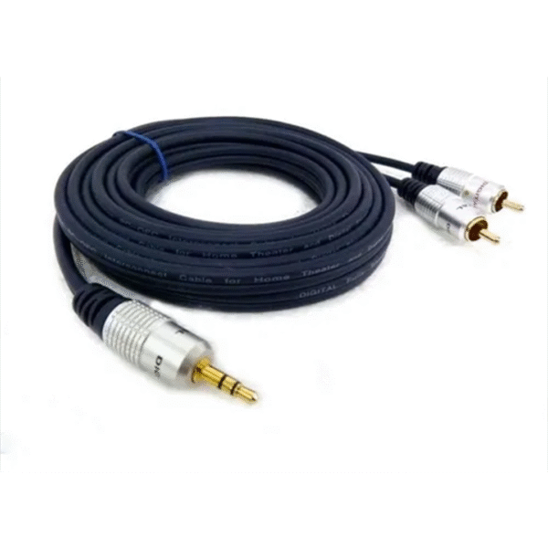 EXTENSION RCA 2X1 AZUL BLISTE HT 30274