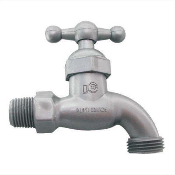 GRIFO JARDIN PLASTICO GRIS PLASTGRIFOS