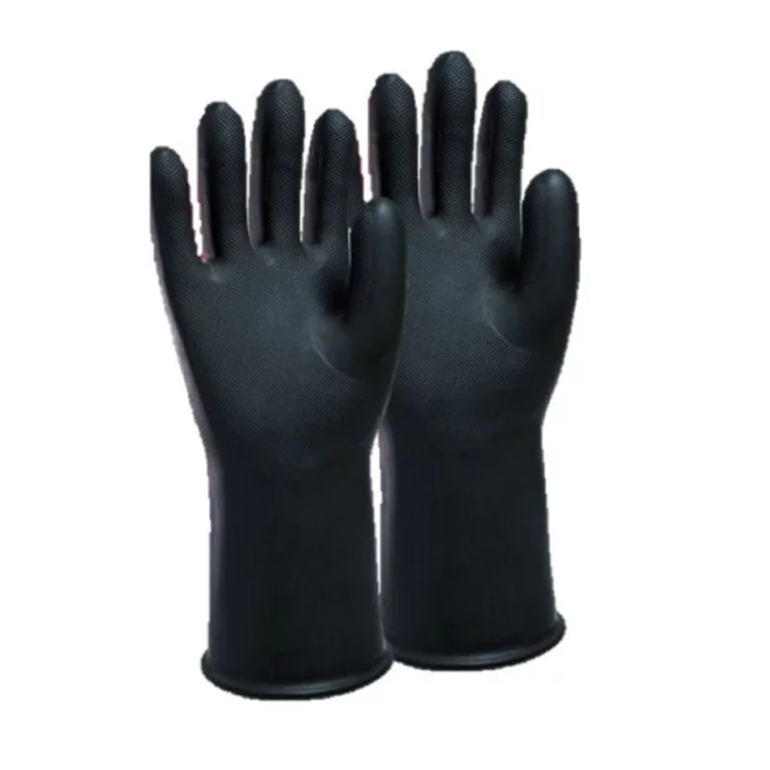 GUANTE CAUCHO NEGRO 70GR CALIB 25-10