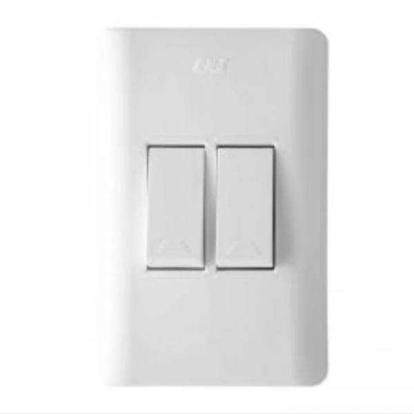 INTERRUPTOR DOBLE BLANCO DUOMO-15011