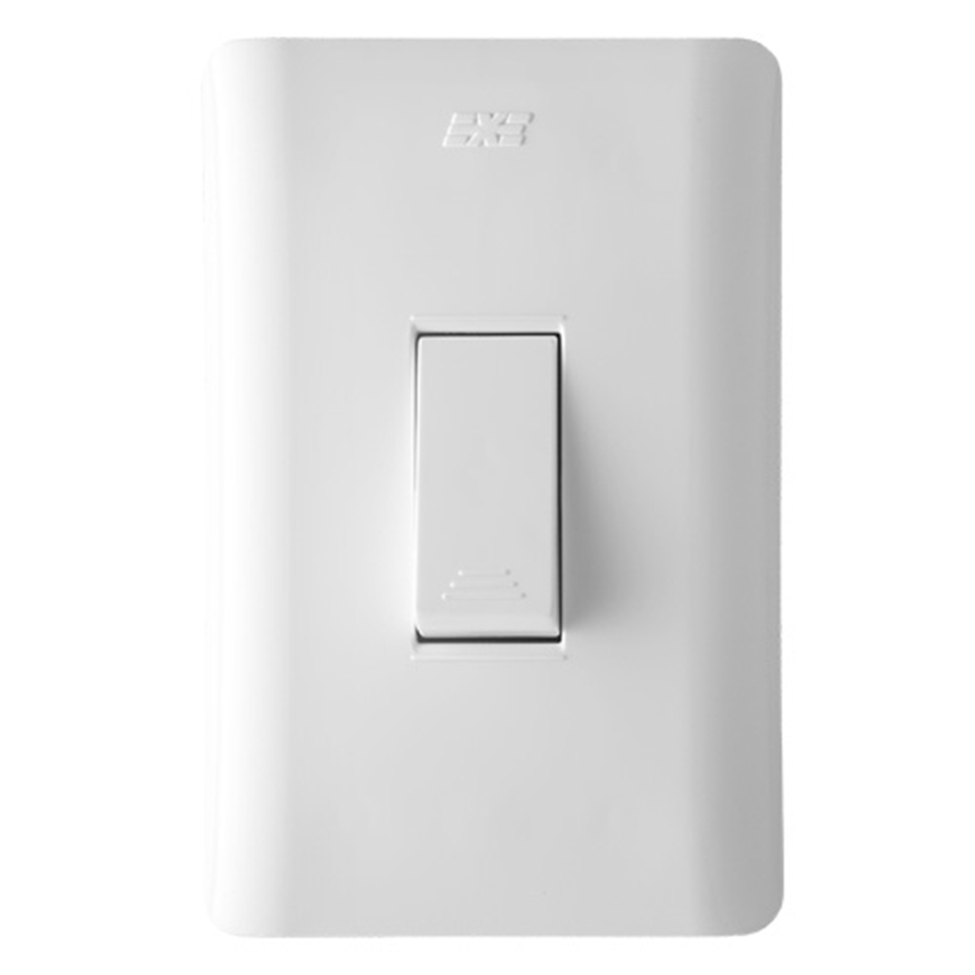 INTERRUPTOR SENCILLO BLANCO DUOMO-15001