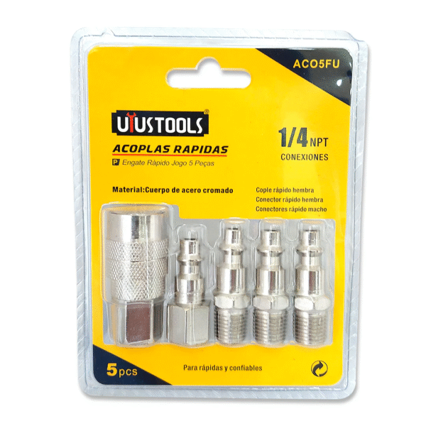 ACOPLE RAPIDO PISTOLA PINTAR JUEGO X 5