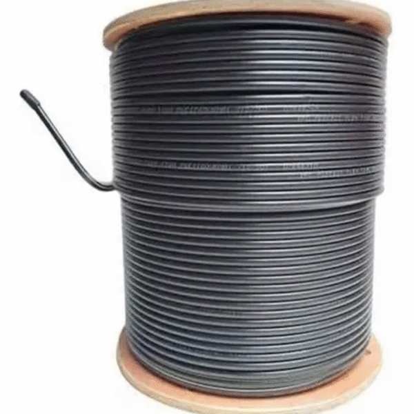 COAXIAL NEGRO 305 MT RG-6 C/MADERA 70