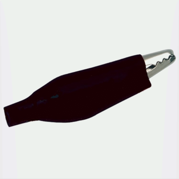 CAIMAN METALICO PEQUENO ENCAUCHET NEGRO