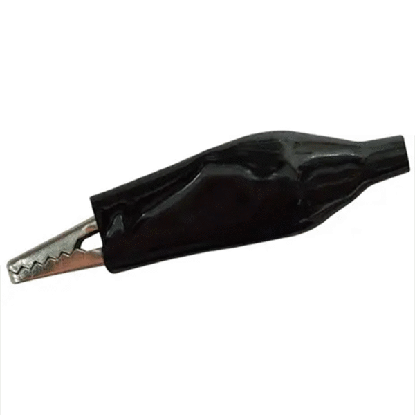 CAIMAN METALICO GRANDE ENCAUCHET NEGRO