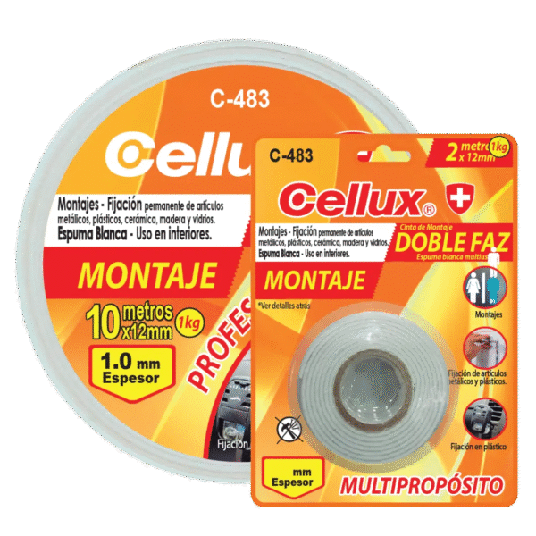 CINTA DOBLE FAZ 18 X 1.5 CELLUX C-483
