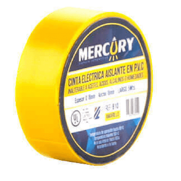 CINTA AISLANTE MERCURY AMARRILLA X 5M
