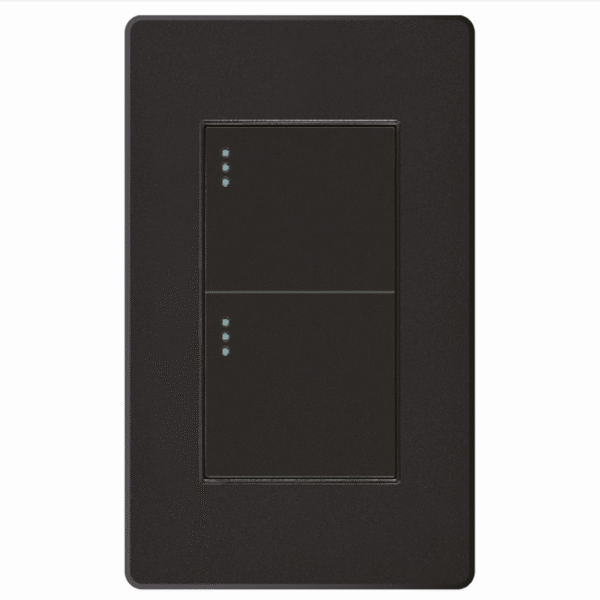 INTERRUPTOR DOBLE MERCURY NEGRO ETI189