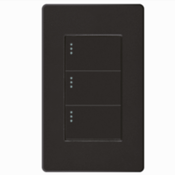 INTERRUPTOR TRIPLE MERCURY NEGRO ETI190