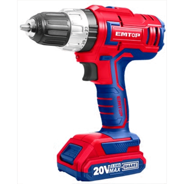 EMTOP TALADRO 3/8 INAL 12V+1BATECDL12510