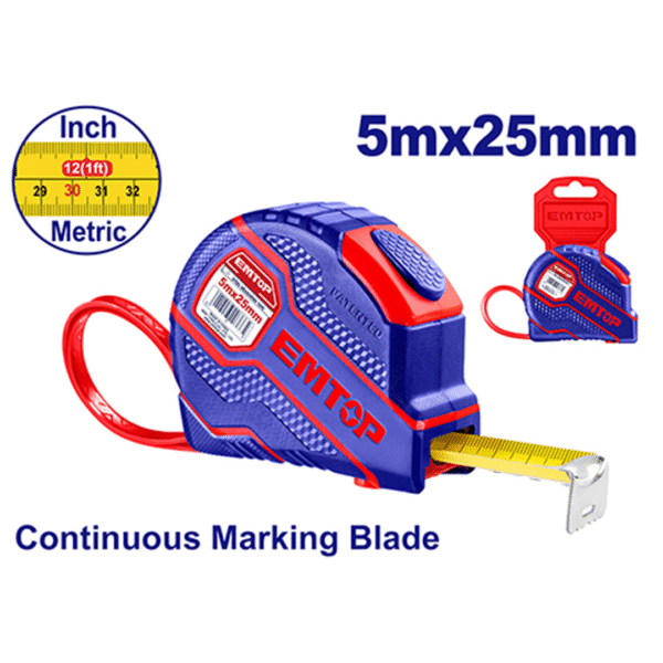 EMTOP FLEXOMETRO 5M 19M D/CARA EMTP3519