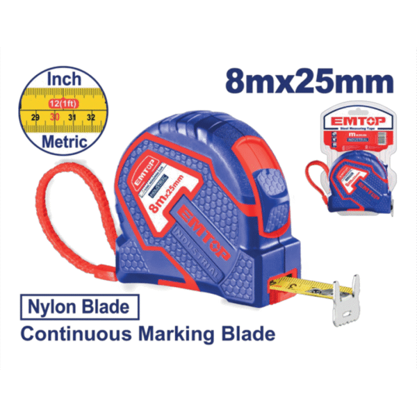 EMTOP FLEXOMETRO 8M 25M D/CARA EMTP3825