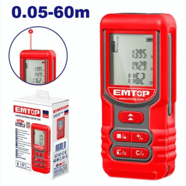 EMTOP MEDIDOR DIST LASER 60M EMDL1516