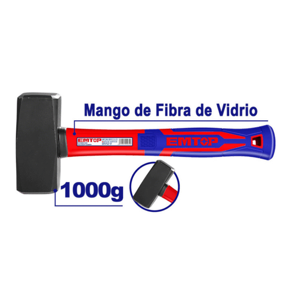 EMTOP PORRA 1000/2LB M/FIBRA EHAMSH1000