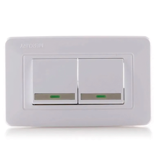 INTERRPTOR DOBLE MERCURY L/PLUS ETI174