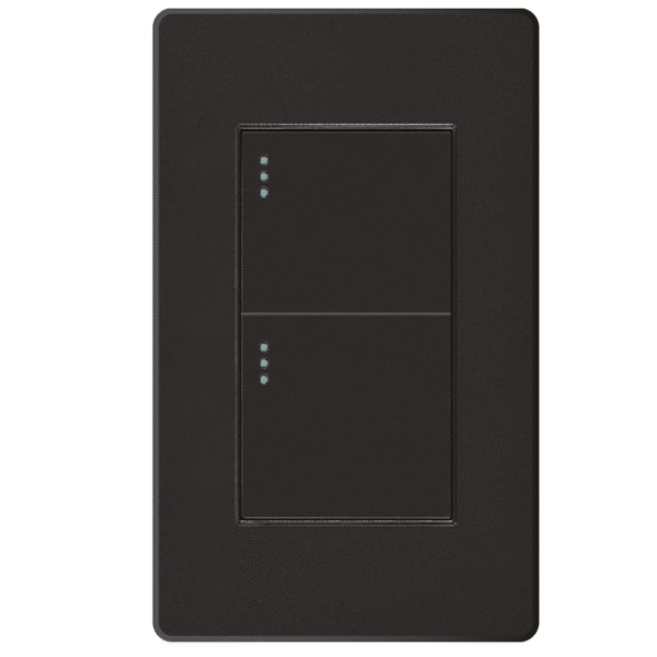 INTERRPTOR DOBLE MERCURY L/PLUS NEGRO