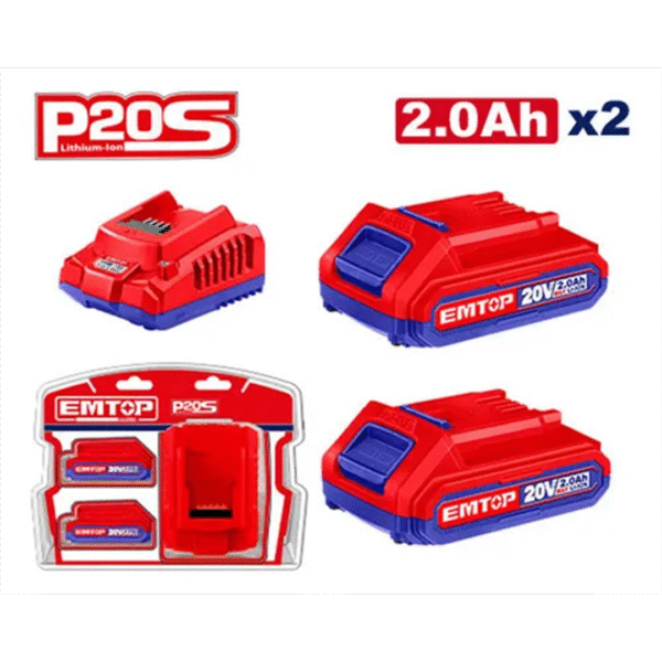 EMTOP KIT2 BATER 2AH/20V+CARG ULBCPK1222