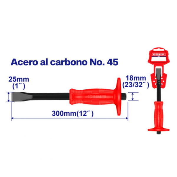 EMTOP CINCEL PALA 18X300MM PR ECCL251801
